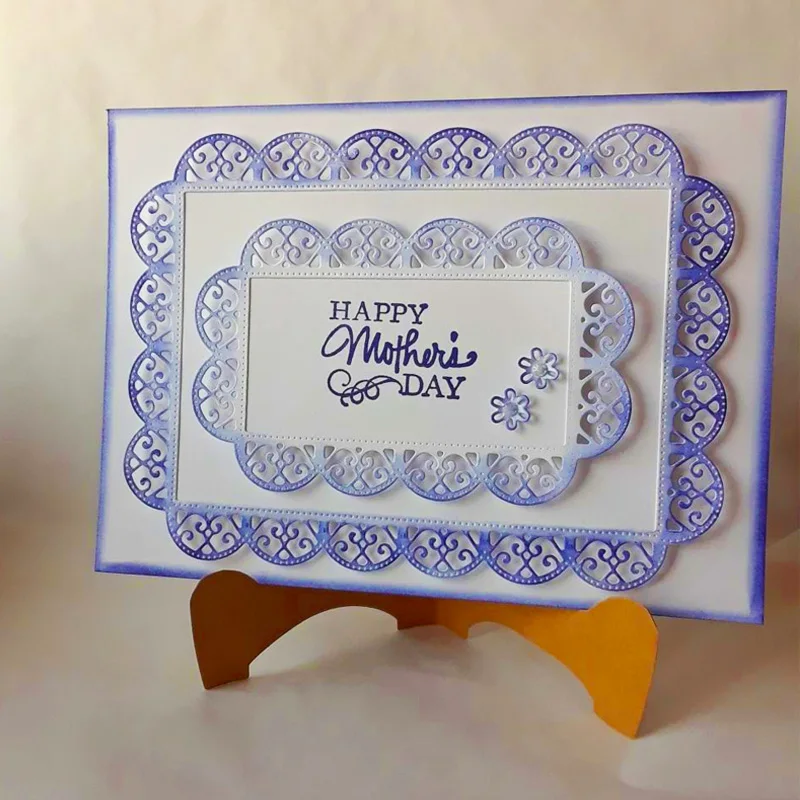 

Wedding cutting dies craft metal die cut set rectangle frame embossing stencil for scrapbooking card making paper die-cuts tools