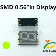 Зеленый 0,5" 0.56in SMD цифровая трубка 1 цифра светодиодный Дисплей модуль 0,56 дюймов 7 сегмент цифровой 0,56 дюйма светодиодный Дисплей