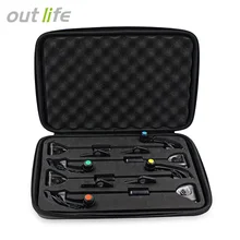 Outlife JY-SW-15 4 шт./кор. светодиодный Карп индикатор укуса для рыбалки сигнализации вешалка рыболовный свингер набор рыболовных открытых водоемах, которое предупреждает о месте клева 2,5 мм Сделано в Китае