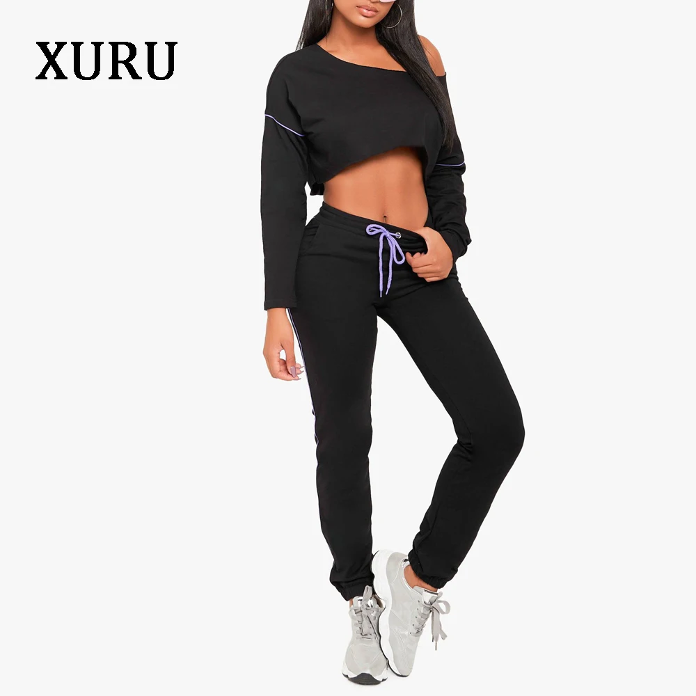black two piece jumpsuit