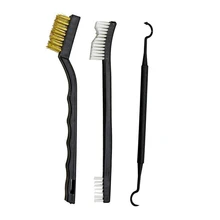 3 шт. Чистящая Щетка медный двухсторонний прочный пистолет чистящий набор для запуска в сборе