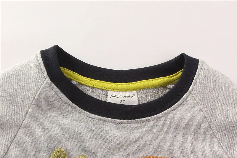 Top Quality Children Boys Cartoon T-shirts Clothing 2016 Jumpingbaby Brand Cotton Kids Girls Long Sleeve T-shirt For 2-7Y Child 07