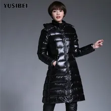 Корейский Черный Slim Fit Женский пуховик толстые теплые пальто утка подпушка Женская куртка с капюшоном мотоцикл ветровка парка пальто для будущих мам