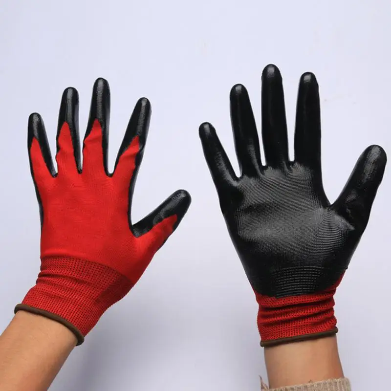 

Matte Hand Guards safety glove nitrile fully dipped water proof labor glove oil resistant comfortable antibiotic work glove
