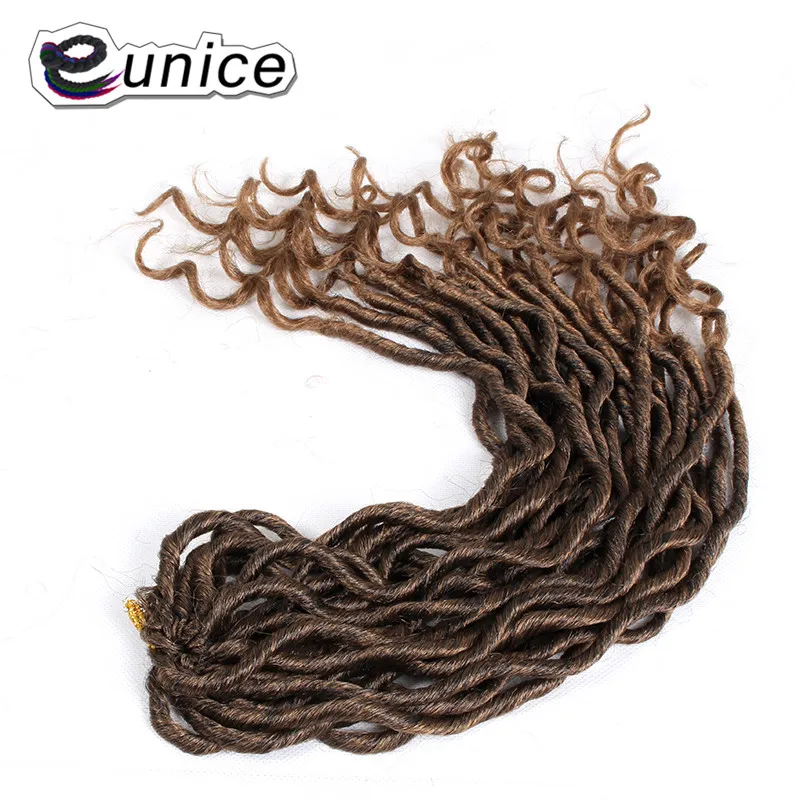 Faux Locs Curly Heat Resistant Synthetic Hair Extensions (10)