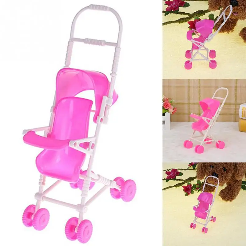 troller Playing House Tool Doll Trolley Baby Gift Cute Pink For Barbies Doll Acc
