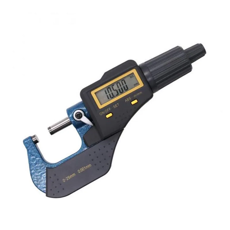 

External diameter micrometer 0-25mm high precision 0.001 electronic digital display 1000 meter caliper helix micrometer
