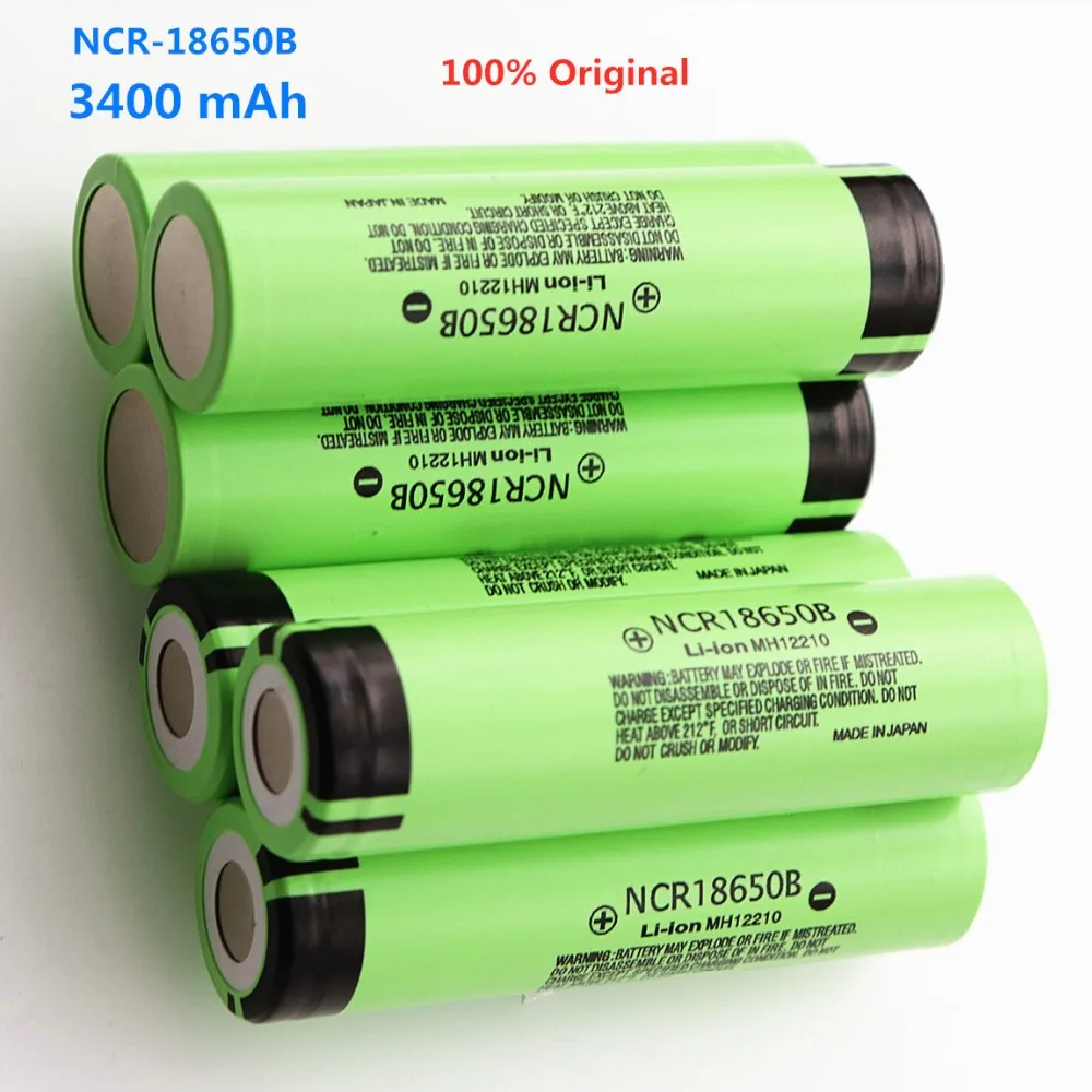 Dolidada Оригинальная 18650 батарея 3400mah 3,7 v литиевая батарея для panasonic NCR18650B 3400mah 3,7 V 18650 батарея