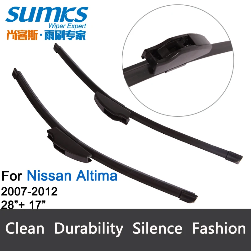 Wiper blades for Nissan Altima (2007 2012) 28"+17" fit standard J hook