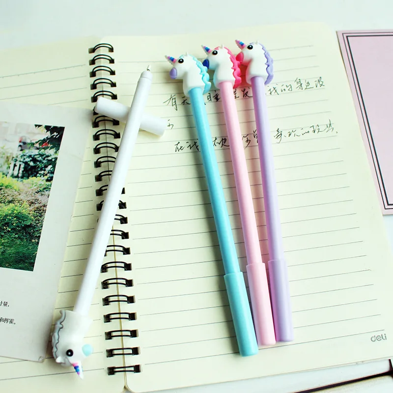 

0.38mm Rollerball Gel Pens Fine Point Cute Cartoon unicorn Gel Pen Creative Gift