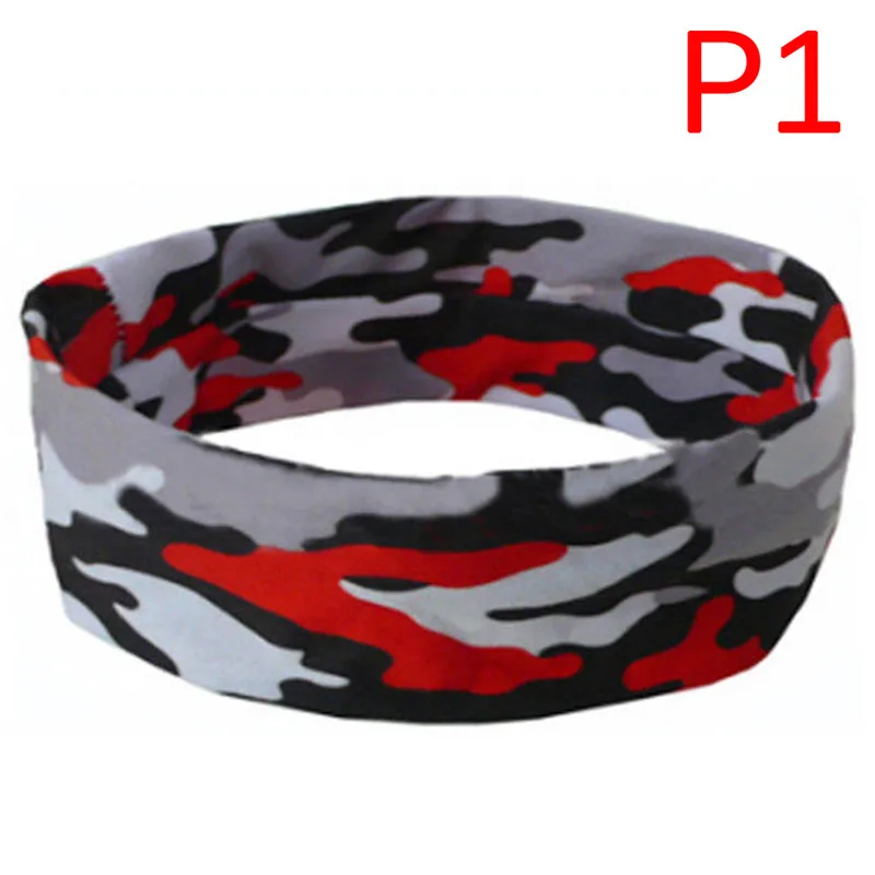 LADIES CAMO STYLE SPORTS HEADBAND//SWEATBAND 6CM BY 20CM