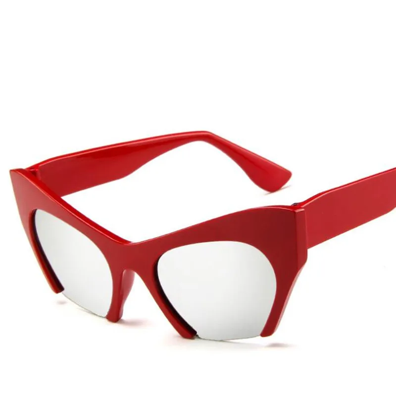 Новинка, женские солнцезащитные очки без оправы, фирменный дизайн, прозрачные линзы, солнцезащитные очки для женщин, Модные Винтажные Солнцезащитные очки oculos de sol