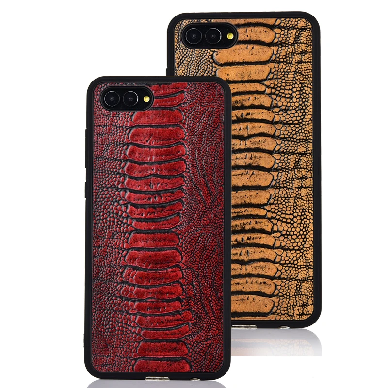 Phone Cover For Huawei Nova 2S / 3 Ostrich Foot Texture Genuine Leather Case Mobile Rear | Мобильные телефоны и