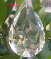 1152 шт./лот 50 мм Crystal Prism кулон Suncatcher хрустальная люстра кулон Бесплатная доставка