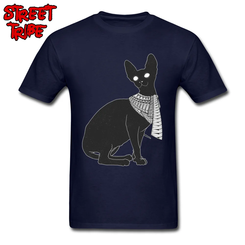 Alien Cat Tops Shirt Oversized O Neck Casual Short Sleeve All Cotton Mens T Shirts Group Tops T Shirt Wholesale Alien Cat navy