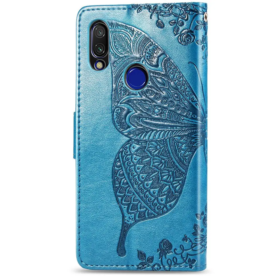 Xiaomi Redmi 7 Case Flip Wallet PU Leather Case On For Xiaomi Redmi 7 Cover Butterfly Mmbossing Phone Cases For Redmi 7 Coque xiaomi leather case card