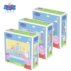 Peppa Джордж Свинья 2018 новая сцена головоломки сценарий игры разведки развивающие игрушки на день рождения Best подарок для детей