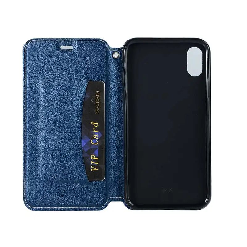 Тонкий Магнитный чехол для iPhone 7 8 Plus X XR XS MAX откидная крышка PU мешки кожаные