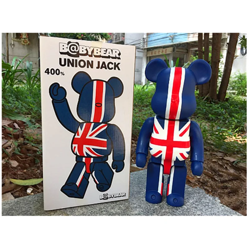 

400% 28CM Bearbrick BE@RBRIC Cos Flag DIY Graffiti Vinyl Action Figure Gloomy Bear Collectible Model Toy H140