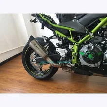 Для Kawasaki Ninja Z900 слипоны выхлопа только мотоцикл модифицированный Глушитель Трубы побега с сеткой из нержавеющей стали углерода