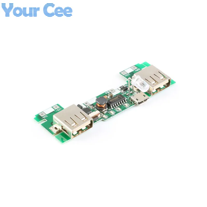 2 USB 5 в а Мобильный Внешний аккумулятор зарядное устройство модуль литий ионный