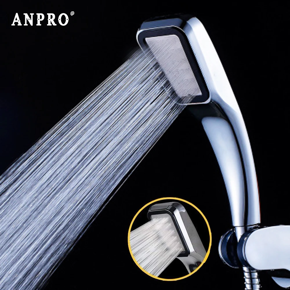 

Anpro Pressure Rainfall Shower Head 300 Holes Shower Head Water Saving Filter Spray Nozzle High Pressure Water Saving