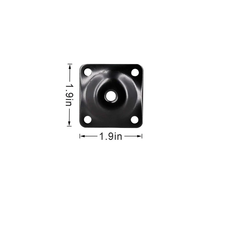 4 шт. железные 48x48 мм колодки черный мягкий стол стул ножки крепления пластины мебельные ножки монтажные пластины с вешалки болты адаптеры