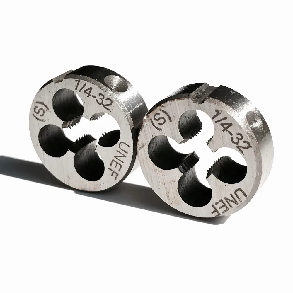 

Free Shipping of 2PCS 9Sicr Steel Made UNEF 1/4-32 American Standard Die Threading Tools Lathe Model Engineer Thread Maker