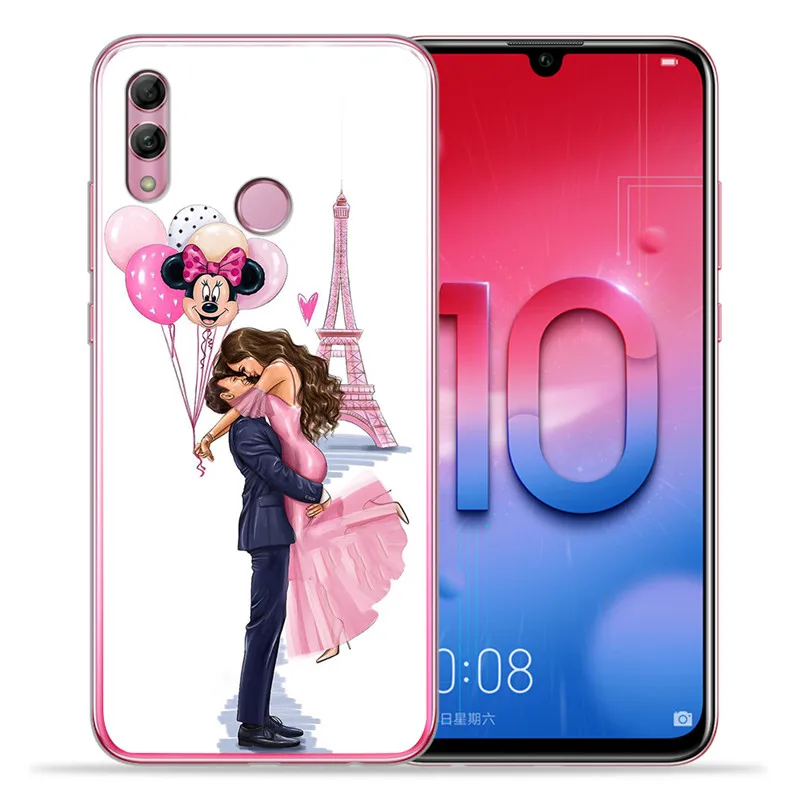 Роскошные Детские для мамы и дочери, queen женщина для huawei Honor 10 9 8 8X 8C 7A 7C 7X7 6X 6A Lite чехол для телефона защитный корпус чехол с мультипликационным принтом