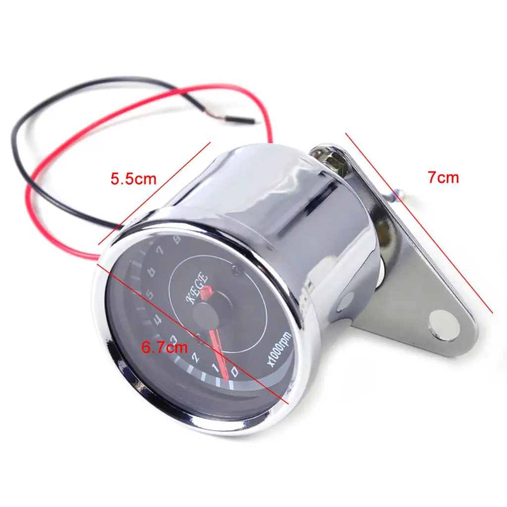 Tacômetro + Duplo Medidor da Motocicleta para Honda Dwcx Novo Universal Chrome 13000 Rpm Velocímetro Odômetro Yamaha Suzuki Led 15 Cheap Instrumentos