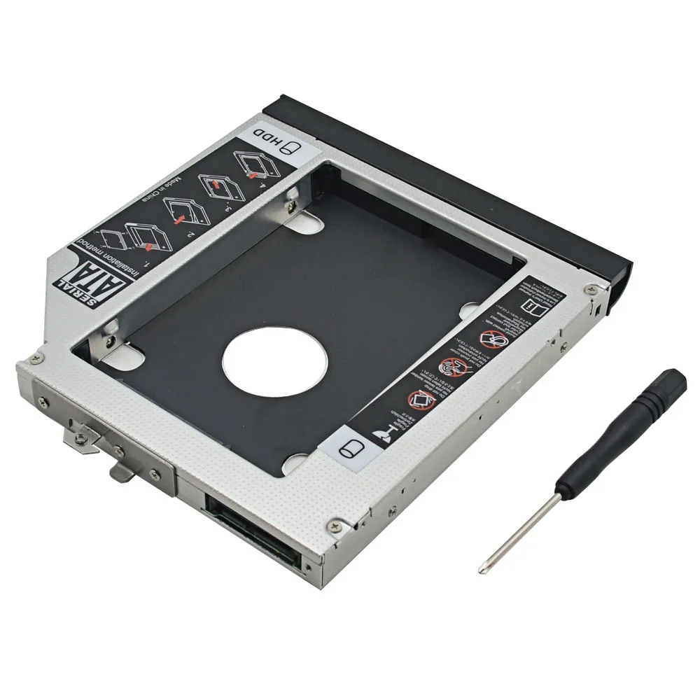 

2nd HDD Caddy 12.7MM SATA III Double LED Indicator for HP Compaq 6530B 6535B 6730B 6730S 6735B EliteBook 8440P 8460P 8470P ODD