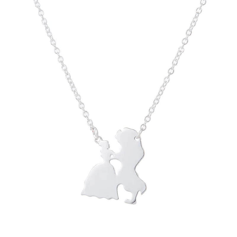 2025 فيلم جديد مجوهرات الجمال والوحش قلادة للنساء...