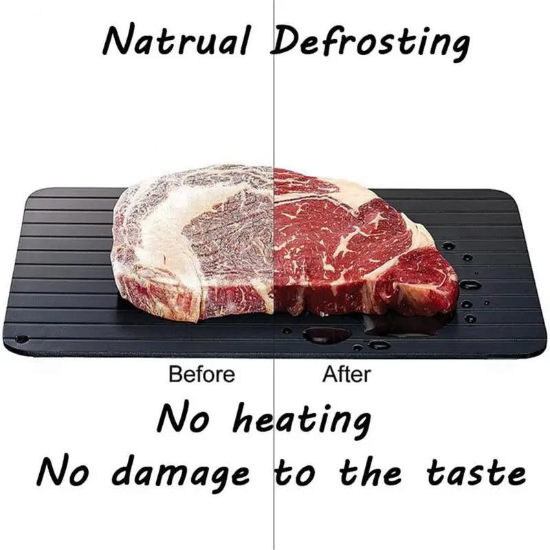 Safe Fast Meat Thaw Plate Plate Defrosting Defrost Tray Magic Thawing Frozen Meat Fish Thaw Plate Kitchen Tool Safe Fast Meat Thaw Plate Plate Defrosting Defrost Tray Magic Thawing Frozen Meat Fish Thaw Plate Kitchen Tool