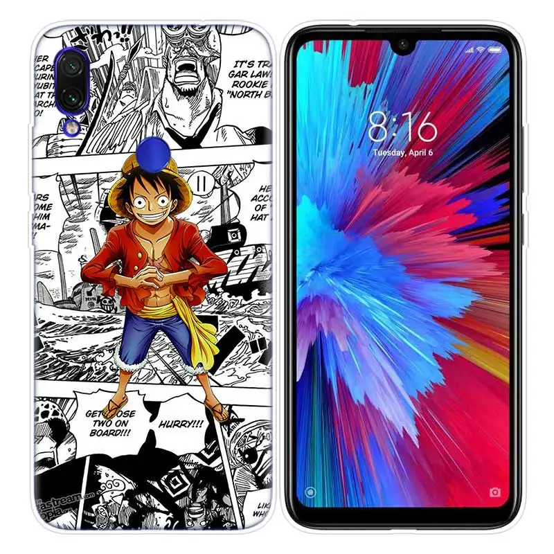 Цельный чехол для Xiao mi Red mi Note 7 7S K20 Y3 GO S2 6 6A 7A 5 Pro mi Play 9T A1 A2 8 Lite Poco F1 Аниме Силиконовые чехлы для телефонов - Цвет: 01