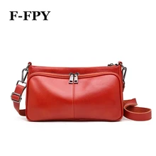 F-FPY, модная женская сумка с клапаном, роскошная Брендовая женская сумка на плечо, мягкая сумка из натуральной коровьей кожи для девочек, сумка через плечо, кошелек