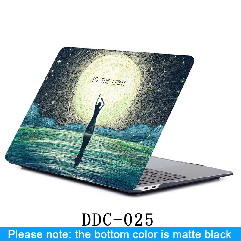 Чехол для ноутбука Apple MacBook Air Pro retina 11 12 13 15 16 для mac book Pro 13,3 15,4 16 дюймов с сенсорной панелью+ клавиатура - Цвет: DDC-025
