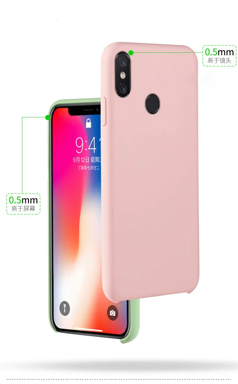 Жидкий силиконовый чехол для Xiaomi Mi 6 8 9 Redmi 4X5 5A 6A S2 Redmi Note 4X4 Global Version, мягкий чехол для телефона из ТПУ ярких цветов