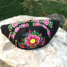 Новые модные вышитые маленькие поясные сумки! Горячая Цветочная вышивка национальная Женская Вышивка Универсальный богемный женский держатель для талии