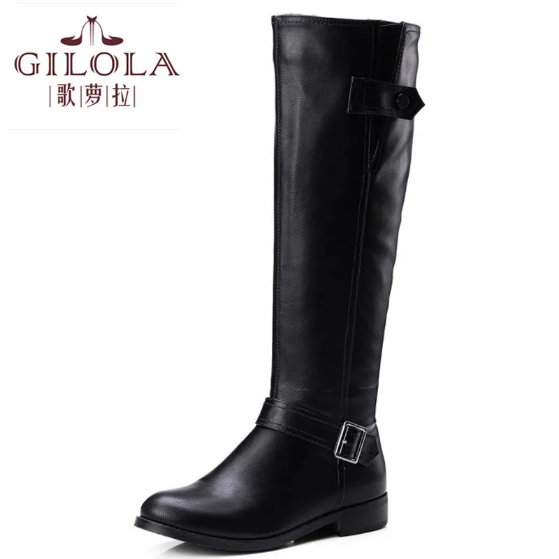

snow knee high 2.5cm heels women boots platform thigh high warm autumn boots winter shoes woman fashion motorcycle #Y0713958F