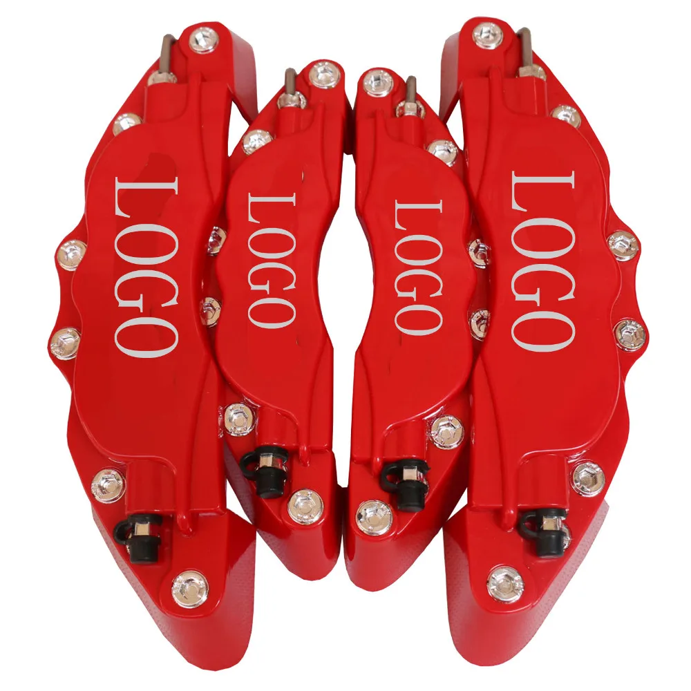 

HAPPY FISH High quality New type 4PCS 3D Disc Brake Caliper Cover Front & Rear