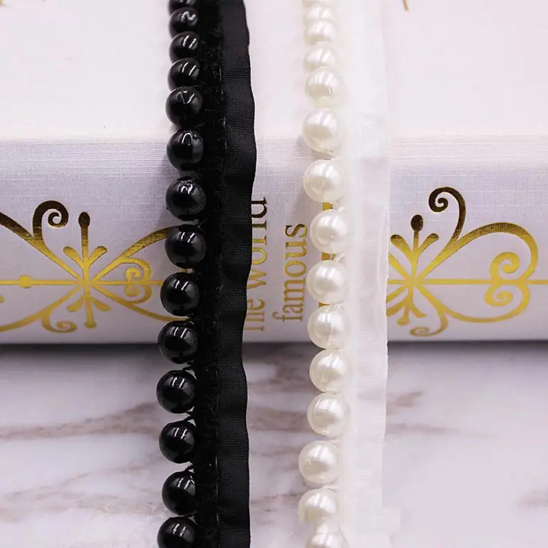 

10yards DIY accessories Pearl lace Ribbon tassel cotton tassels trimming fringes for sewing bed sheet clothes curtain decoration