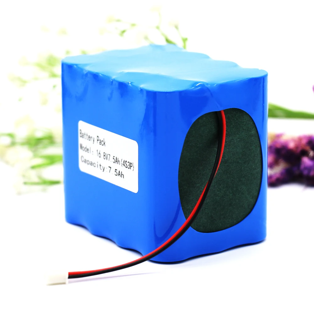 KLUOSI 4S3P 14 8 V/16 V 7500mAh 18650 Li iom аккумулятор с 5А BMS для ночной рыбалки лампа нагреватель