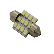 10 ШТ. 31 мм 12 LED SMD Фестона Купола Свет лампы Автомобилей Лампочки Белый 3021 3022 DE3175
