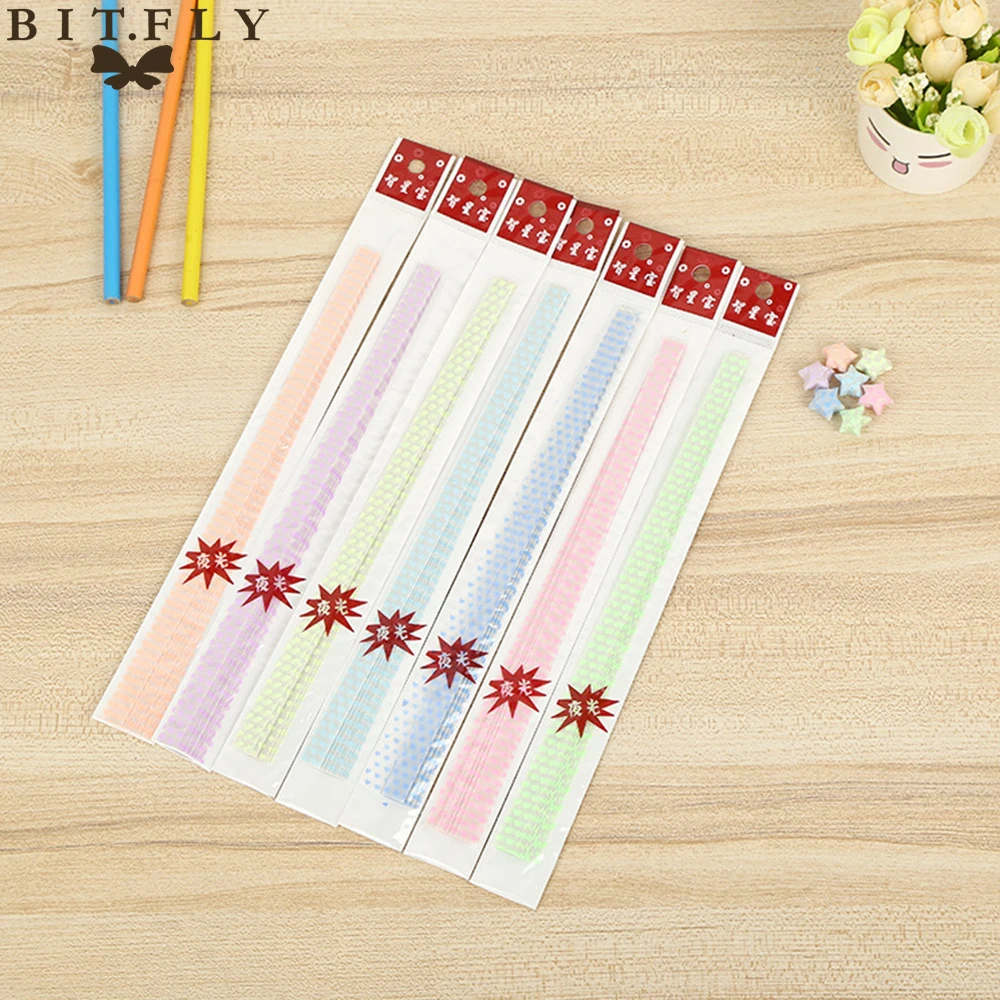 30pcs Fluorescent Stars Fluorescente Strips Diy Small Heart