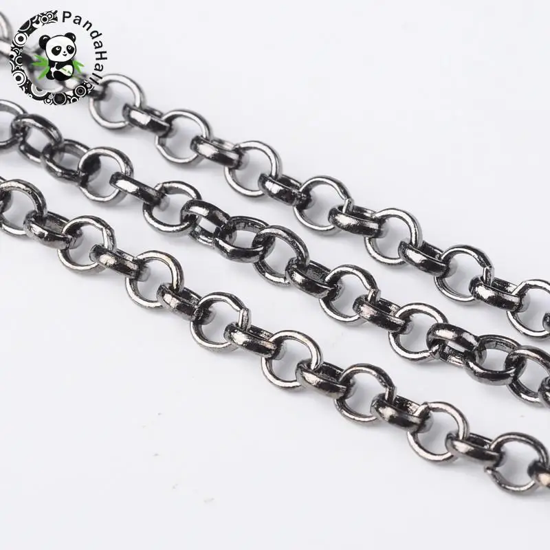 Iron Rolo Chain Unwelded Lead Free 