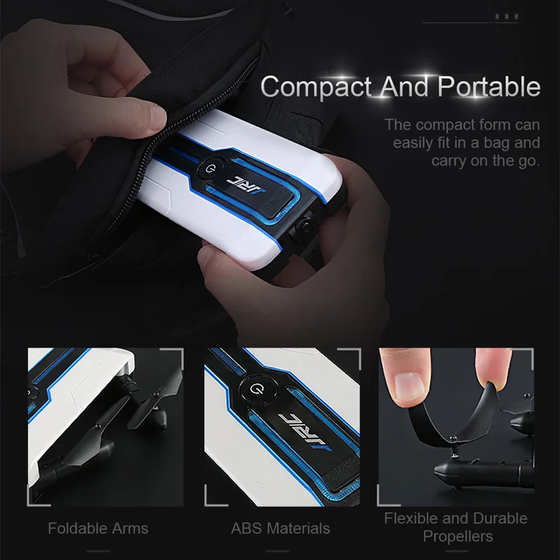 JJRC H61 селфи Дрон 720P Wi Fi камера складная рука Квадрокоптер высота удержания