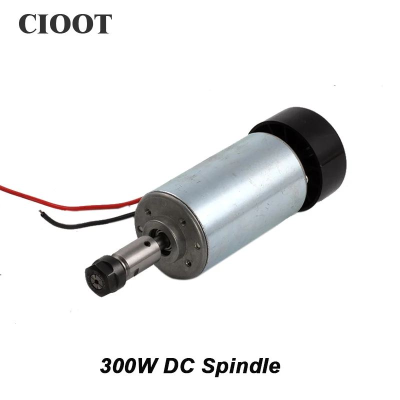 0.3KW 52 мм ER11 ЧПУ шпинделя 300 Вт DC с воздушным охлаждением двигателя для PCB фрезерный