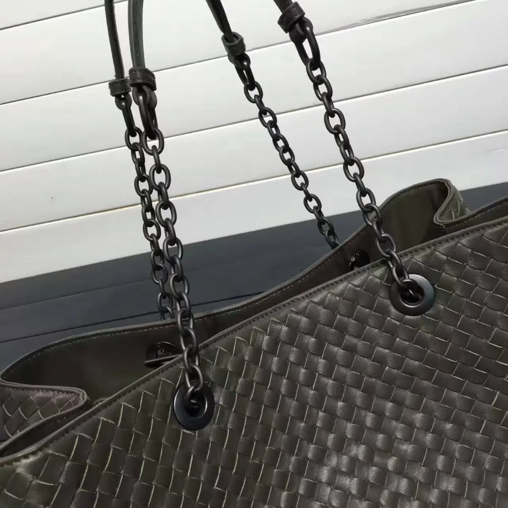 Женская сумка из натуральной овечьей кожи с цепочкой|tote large|shoulder bag chainbag chain |