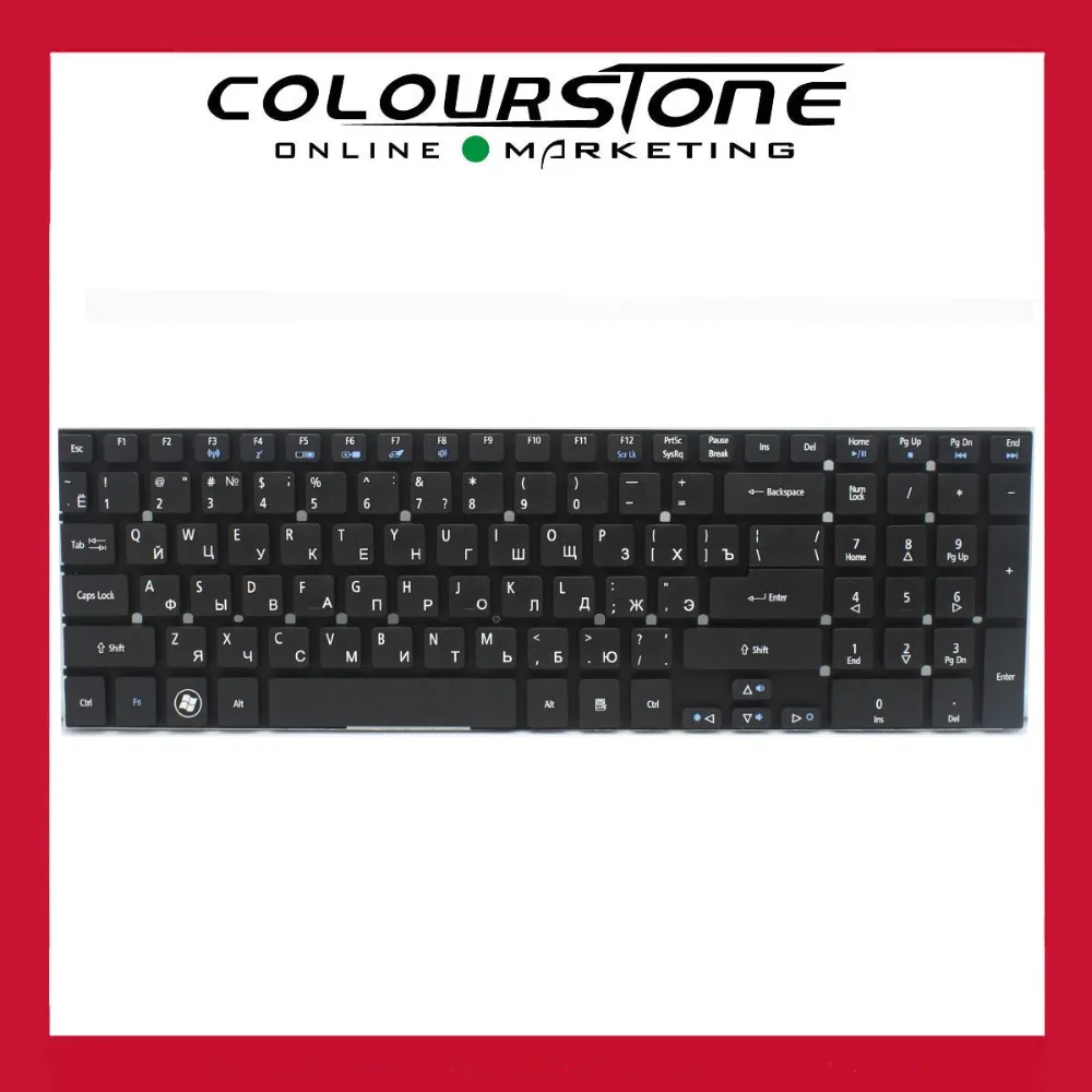 Русская черная клавиатура для ноутбука Acer Aspire новая русская 5830 5755 E1-522 E1-532