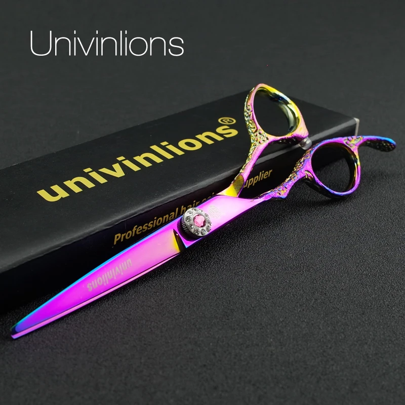 " univinlions 440C ножницы для левшей филировочные ножницы, парикмахерские ножницы для левшей японские ножницы для левшей pinking